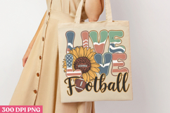 Live Love Football PNG, America Football Sublimation Product Image 1