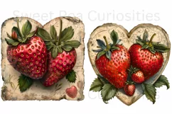 Strawberry, Strawberries, Ephemera, PNG, Clipart Product Image 3