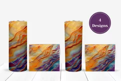 Abstract Tumbler Sublimation, Colorful Tumbler Wrap Designs Product Image 3
