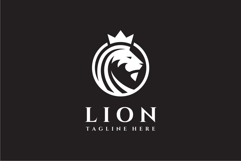 King Lion Head Logo Design Vector Illustration Product Image 3