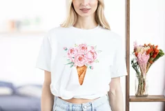 ice cream with a bouquet of roses, peony bouquet, ice cream Product Image 3