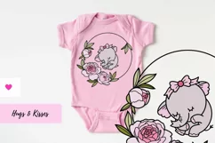 Nursery Round Design for Baby Girl - Welcome Sign SVG Product Image 3