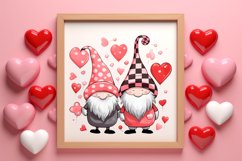 Valentines Day Gnomes Clipart, Valentines Clipart Product Image 3