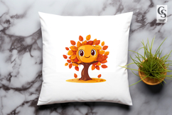 Cute Autumn Tree Clipart Sublimation PNG Product Image 3