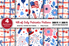 4th Of July Patriotic Pattern PNG Product Image 1