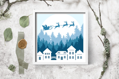 Christmas layered paper cut / christmas paper cutting svg Product Image 3
