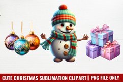 Cute Christmas Sublimation Clipart Product Image 1