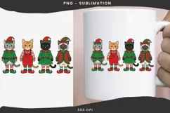 Cute Christmas cats png design for T-shirts Product Image 3