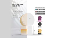 Plastic Cream Jars - PSD Mockup Product Image 3