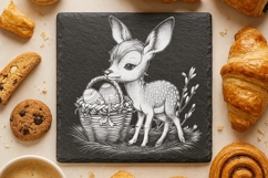 Easter Animals - Laser Engraving PNG Bundle for Coasters Product Image 4