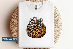 Leopard Pumpkin Png, Preppy Ghost Boo PNG Product Image 3