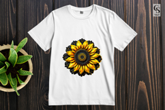Sunflower Mandala Floral Art Clipart Sublimation PNG Product Image 3