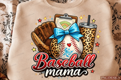 Baseball Mama Sublimation Design Product Image 3