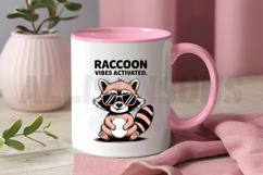 Cartoon Raccoon With Sunglasses Mascot Character Product Image 3