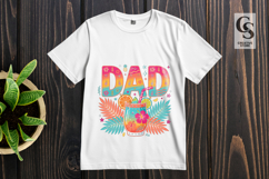 Tropical Dad Summer Vacation Sublimation PNG Product Image 3