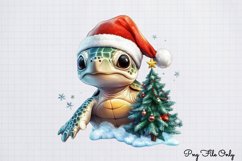 Christmas Mermaid Clipart Bundle PNG Product Image 4