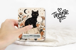 Boho Halloween Black Cat Money Card Printable Product Image 3