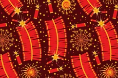 Chinese New Year Seamless pattern PNG, JPG Digital paper Product Image 3