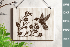 Hummingbird Design, Cutting board, Laser cut, Cricut svg Product Image 3
