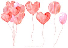 Watercolor Valentine's day Clipart, Love Clipart Product Image 4
