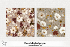 Floral digital paper, seamless pattern Product Image 3