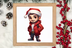 Christmas Little Girl Clipart Sublimation, Christmas PNG Product Image 3