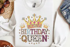 Birthday queen PNG, Birthday Sublimation PNG Product Image 3