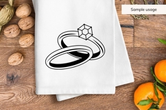 Engagement Ring and Wedding Band SVG Product Image 3