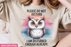 Please Do Not Disturb PNG, Funny animal Jokes Sublimatio Product Image 1