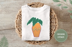 Hand Drawn House Plant Illustration, Cartoon Plant PNG Product Image 3