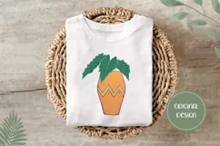 Hand Drawn House Plant Illustration, Cartoon Plant PNG Product Image 3