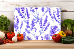 Watercolor Lavender Flower Cutting Board | Cutting Board png Product Image 3