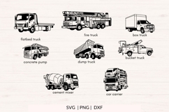 Truck Bundle - 17 designs in svg, png and dxf format Product Image 3