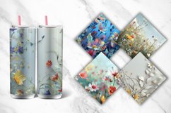 3D Wild Flower Tumbler wrap Bundle Product Image 3