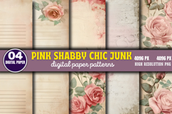 Pink Shabby Chic Junk Journal Bundle PNG Product Image 3