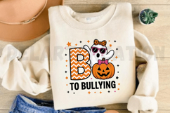 Boo To Bullying PNG Cute Ghost Halloween PNG Design Product Image 3