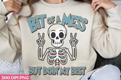 Bit of a mess but doing PNG, Funny Skeleton Sublimation PNG Product Image 3
