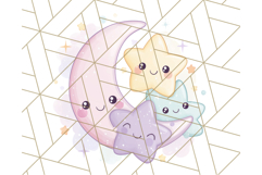 Kawaii Weather Clipart PNG, Cute Pastel Weather Icons Product Image 3