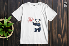 Patriotic Panda Clipart PNG Product Image 3