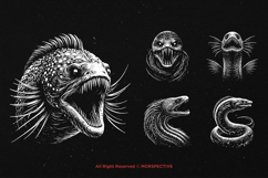 10 Bundle Dark Art Eel Aquatic Fish Tail Electric Snake Product Image 5