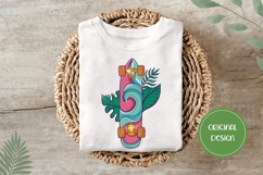 Hand Drawn Skateboard Illustration, Cartoon Skateboard PNG Product Image 3