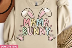 Mama Bunny PNG, Retro Easter Sublimation PNG Product Image 3