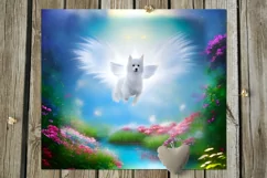 Dogs angels | 9 Magic Skinny tumbler Sublimation designs Product Image 3