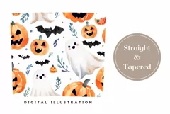 Halloween Doodles Tumbler, Halloween Kids Design, Bats PNG Product Image 3