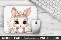Easter Bunny Sublimation Mouse Pad PNG Design Product Image 1