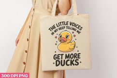 The little voices PNG, Funny Duck Sublimation PNG Product Image 3