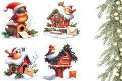 Christmas Bird Pillowcase, Winter Pillow Case Sublimation Product Image 3