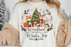 Woodland Wishes Winter Joy PNG Clipart,Cute Christmas Animal Product Image 5