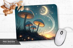 Celestial Mushroom Fantasy Mouse Pad PNG Design Product Image 1