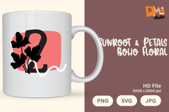 Sunroot &amp; Petals Boho Floral Monogram Product Image 1
